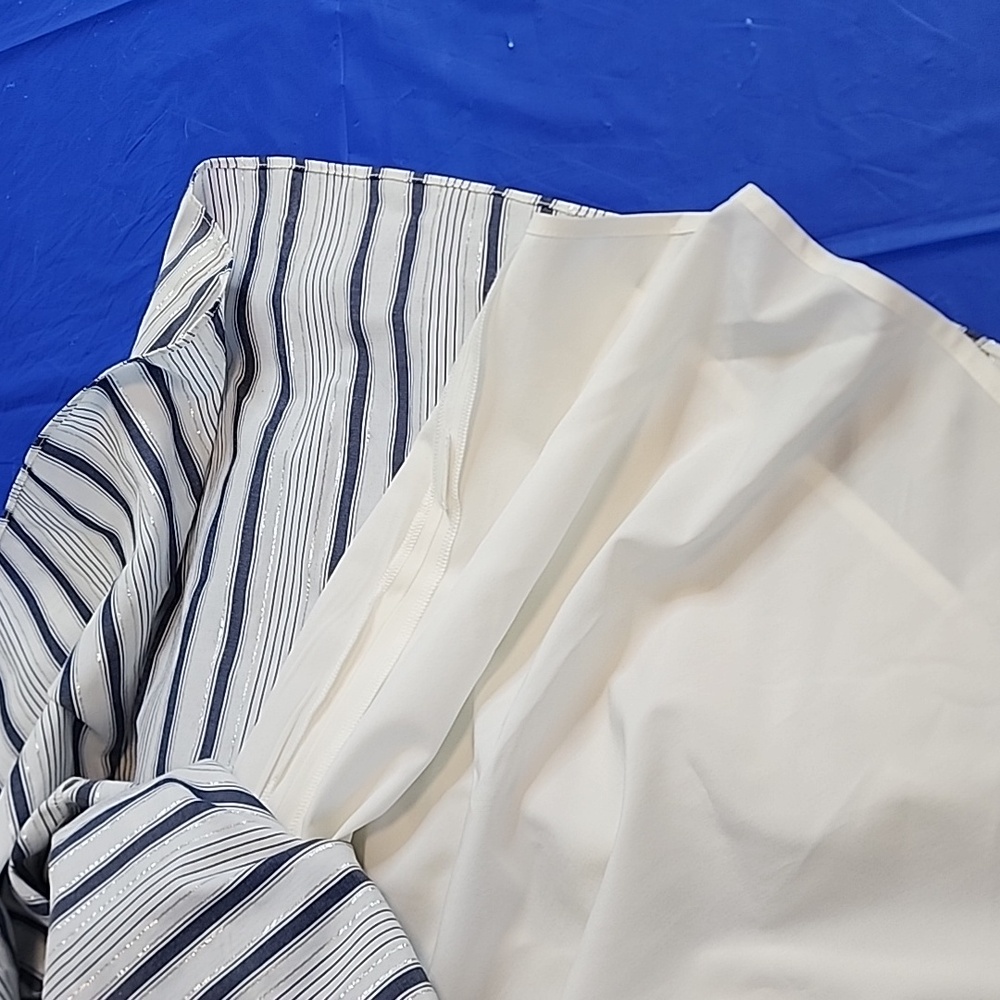 NWT Sam Edelman Striped Maxi Dress Sz L - Picture 10 of 12